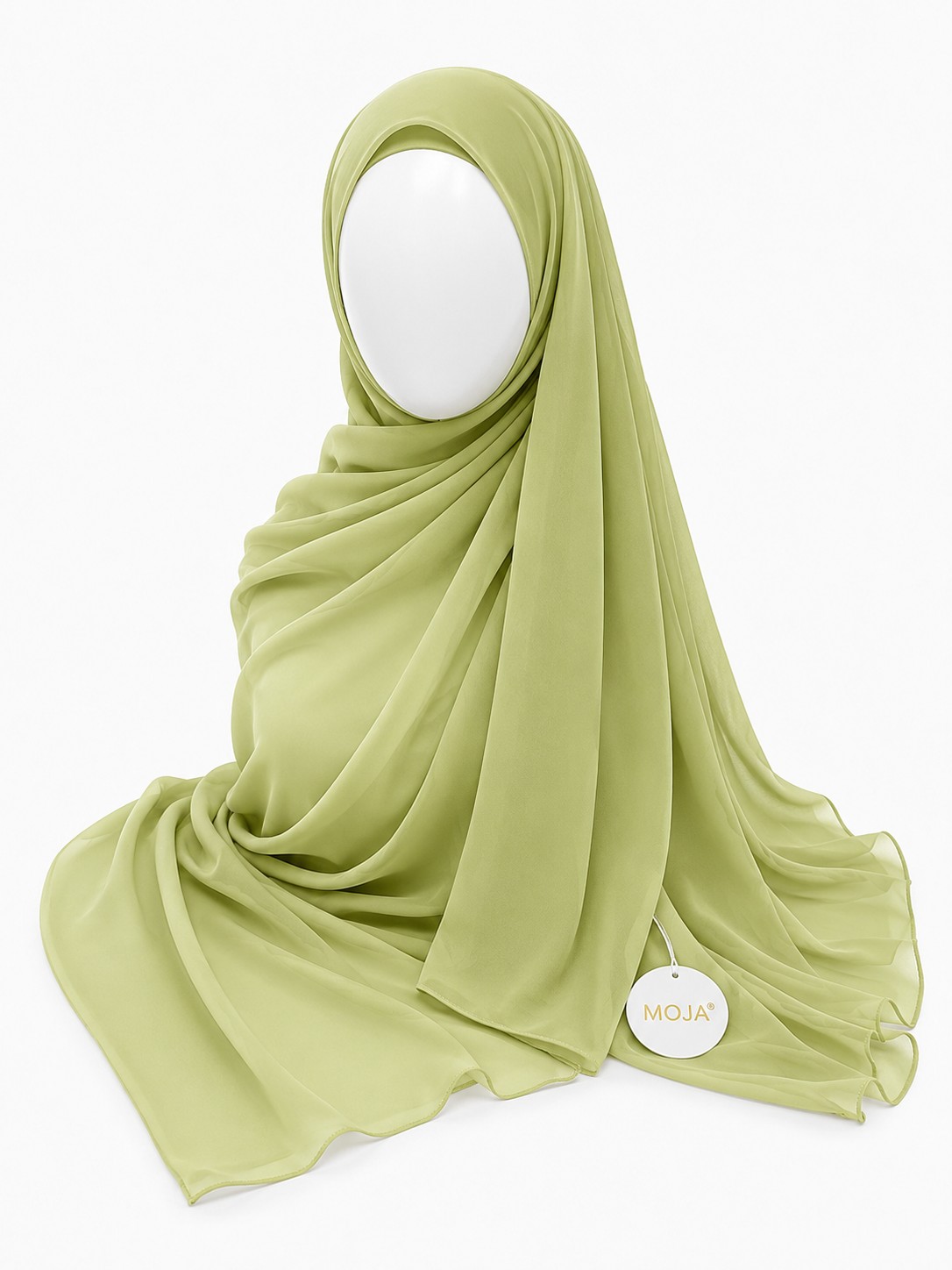 Malaysian  Georgette Chiffon Hijab - Avacado