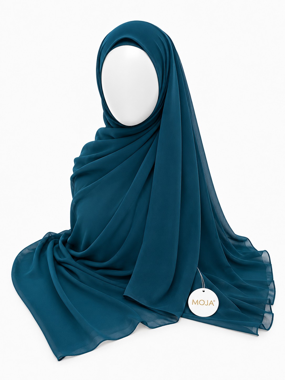 Malaysian  Georgette Chiffon Hijab - Denim