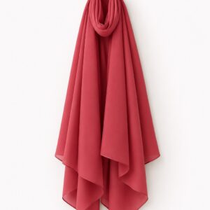 Malaysian  Georgette Chiffon Hijab - Melon Pink