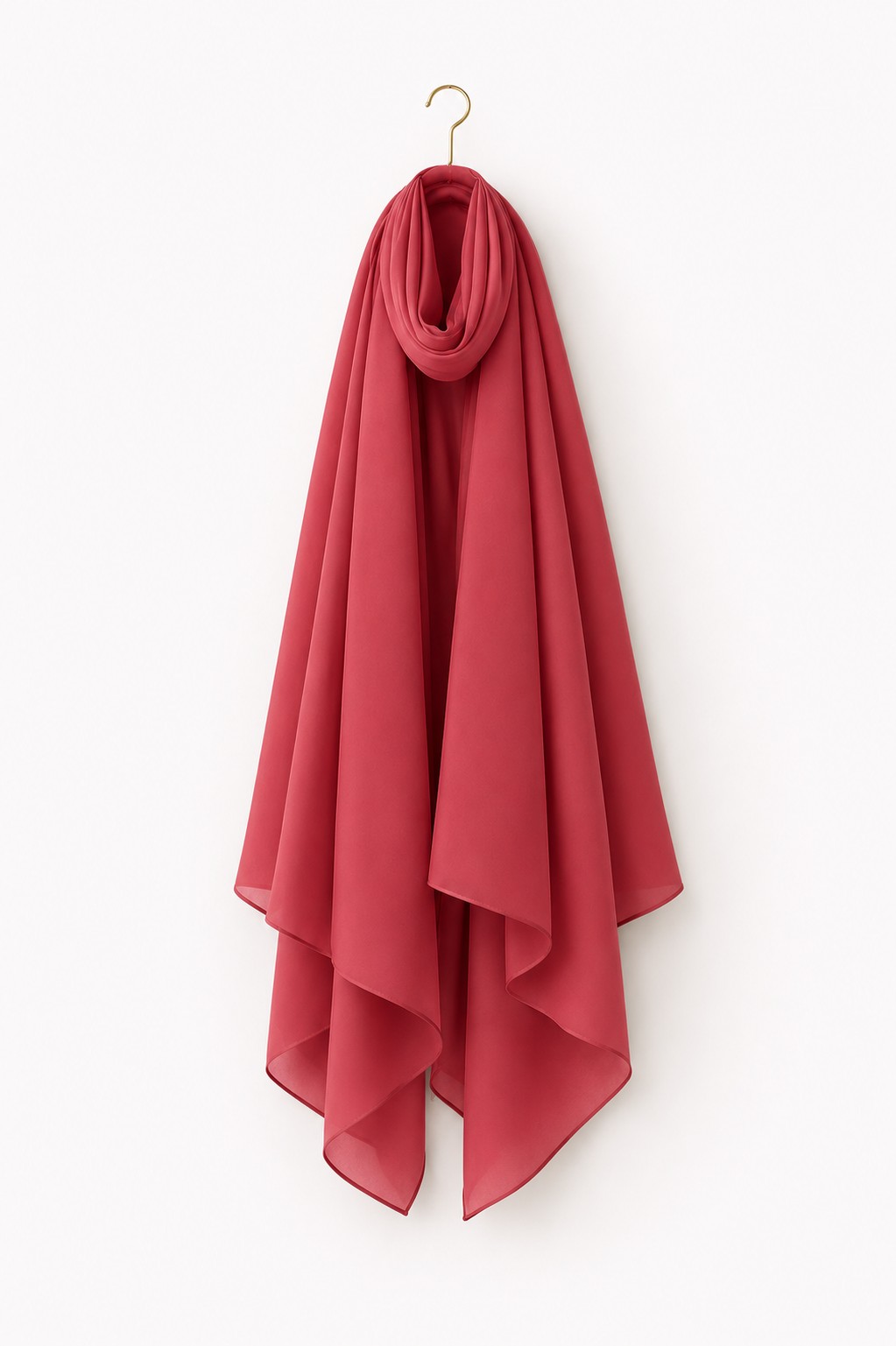 Malaysian  Georgette Chiffon Hijab - Melon Pink