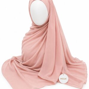 Malaysian  Georgette Chiffon Hijab - Nude Pink