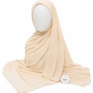 Malaysian  Georgette Chiffon Hijab - Oats Color