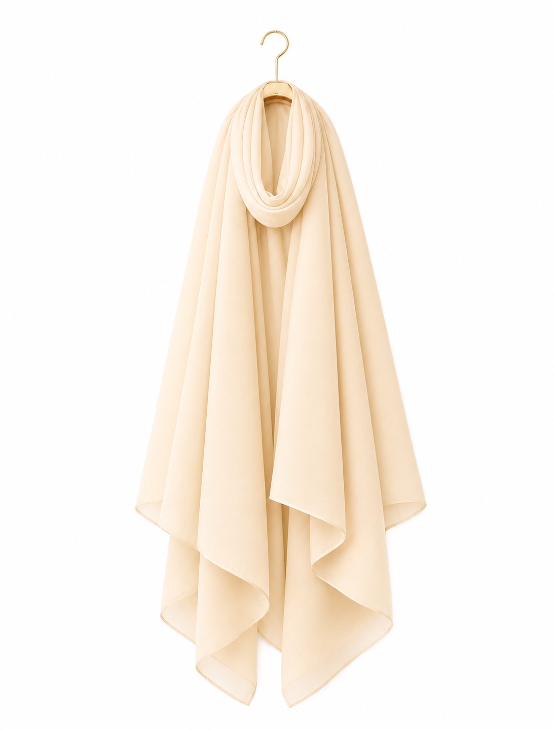 Malaysian Georgette Chiffon Hijab - Oats Color - Image 2