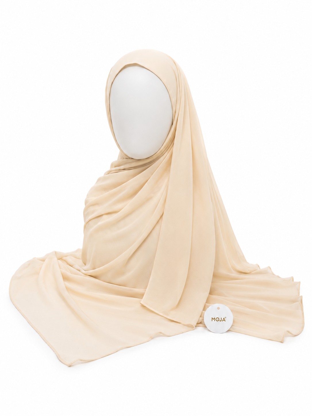 Malaysian  Georgette Chiffon Hijab - Oats Color